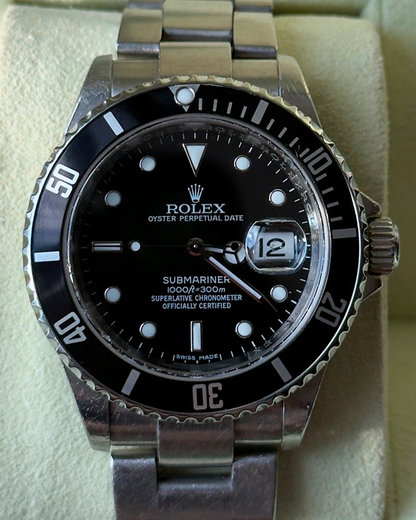 2007 Rolex Submariner Date 40MM Black Dial Oyster Bracelet (16610T)
