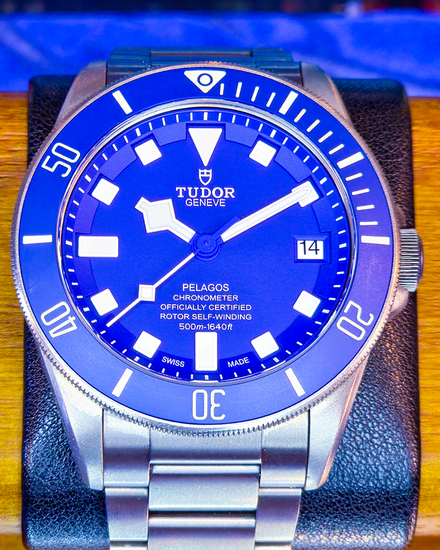 2010 Tudor Pelagos 42MM Blue Dial Titanium Bracelet (M25600TB-0001)