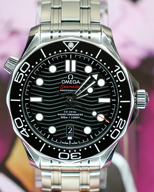 2020 Omega Seamaster Diver 300M 42MM Black Dial Steel Bracelet (210.30.42.20.01.001)