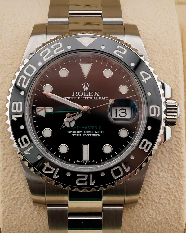 2015 Rolex GMT-Master II 40MM Black Dial Oyster Bracelet (116710LN)