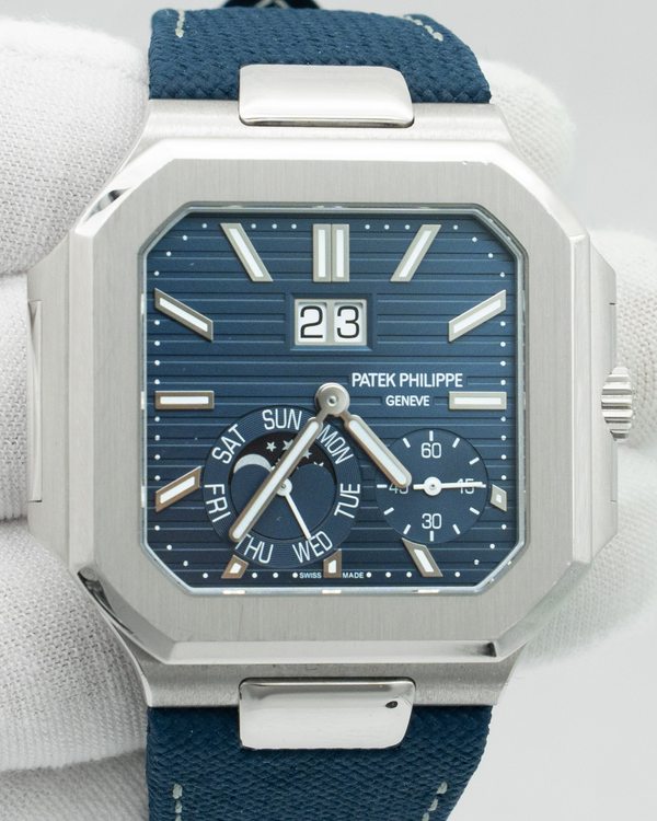 2025 Patek Philippe Cubitus 45MM Blue Dial Textile Strap (5822P-001)