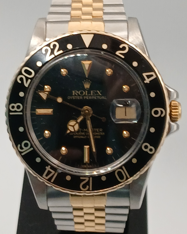 1982 Rolex GMT-Master 40MM Black Dial Two-Tone Jubilee Bracelet (16753)