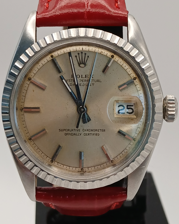 1972 Rolex Datejust 36MM Tropical Dial Aftermarket Leather Strap (1603)