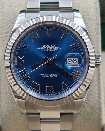 2023 Rolex Datejust 41MM Blue Dial Oyster Bracelet (126334)