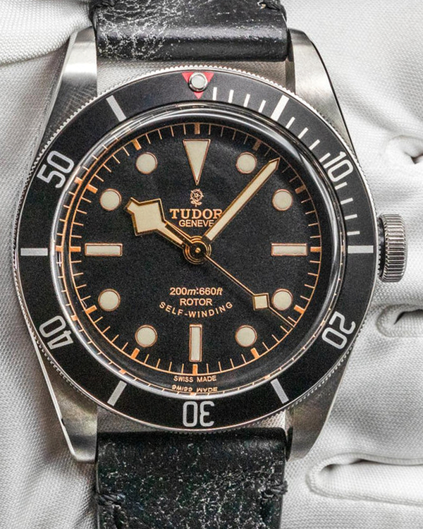 2016 Tudor Black Bay "Smiley" 41MM Black Dial Leather Strap (79220N)