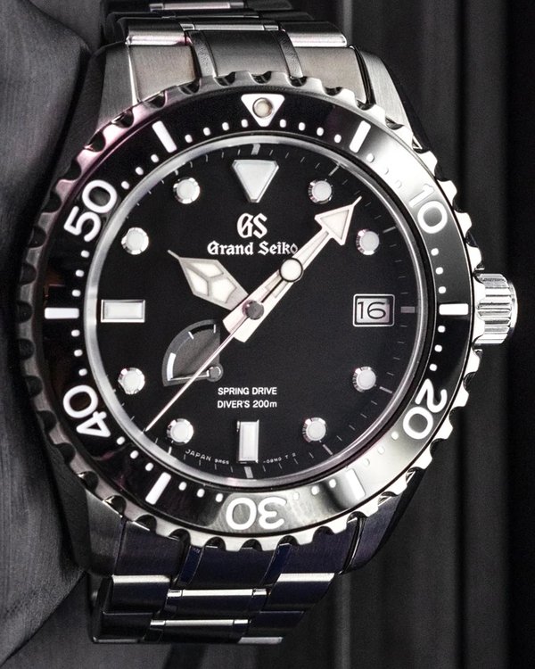 2021 Grand Seiko Sport Diver 44.2MM Black Dial Steel Bracelet (SBGA229)