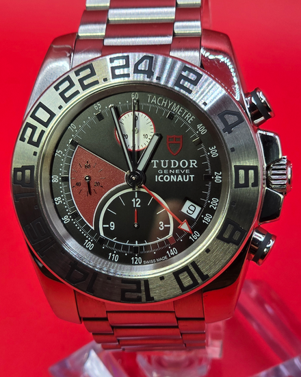 2010 Tudor Iconaut 43MM Black Dial Steel Bracelet (20400)