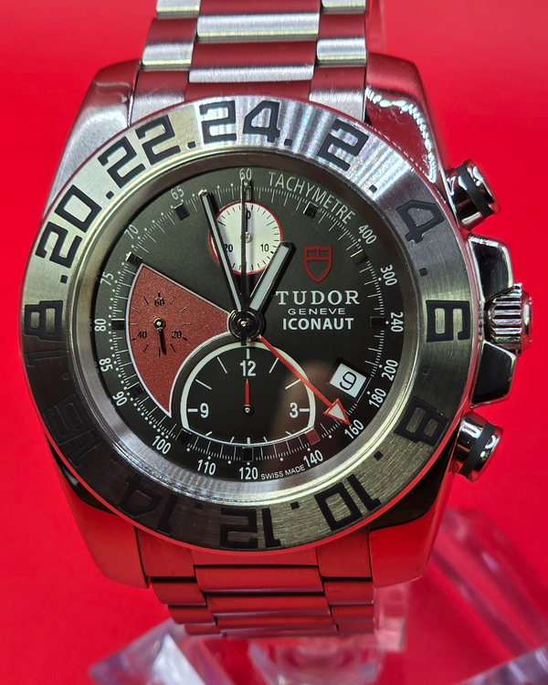 2010 Tudor Iconaut 43MM Black Dial Steel Bracelet (20400)