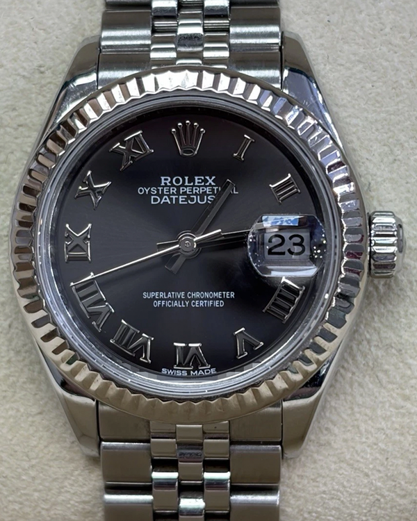 2019 Rolex Lady-Datejust 28MM Rhodium Dial Super Jubilee Bracelet (279174)