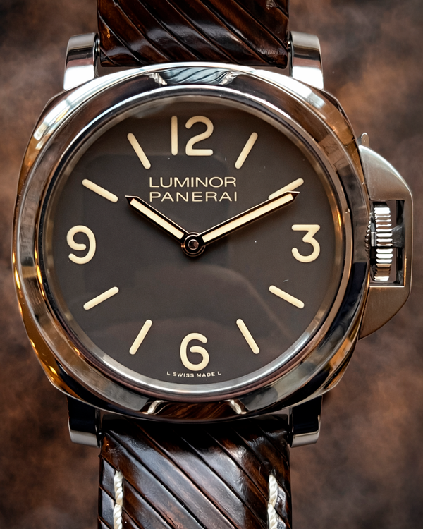 2011 Panerai Luminor Base Boutique Edition L.E. 44MM Brown Dial Leather Strap (PAM00390)