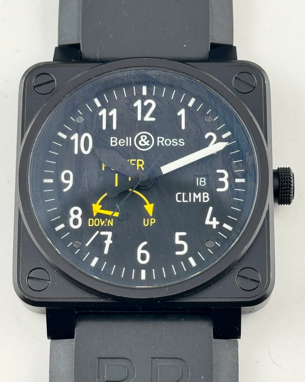 Bell & Ross BR 01-97 CLIMB L.E. 46MM Black Dial Rubber Strap (BR01-97-CLIMB)
