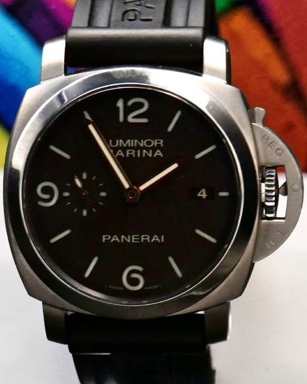 Panerai Luminor Marina 1950 3 Days 44MM Brown Dial Rubber Strap (PAM00351)