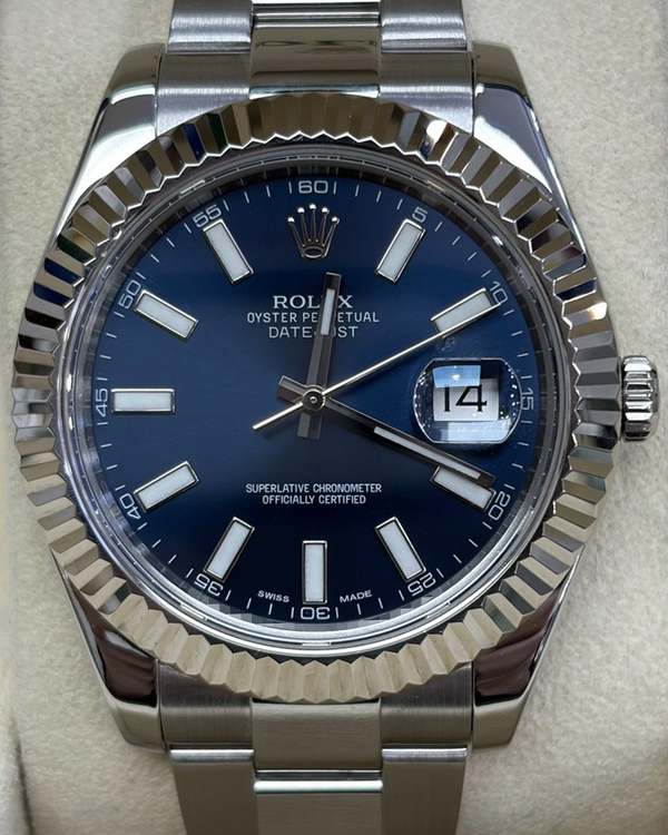 2014 Rolex Datejust II 41MM Black Dial Oyster Bracelet (116334)