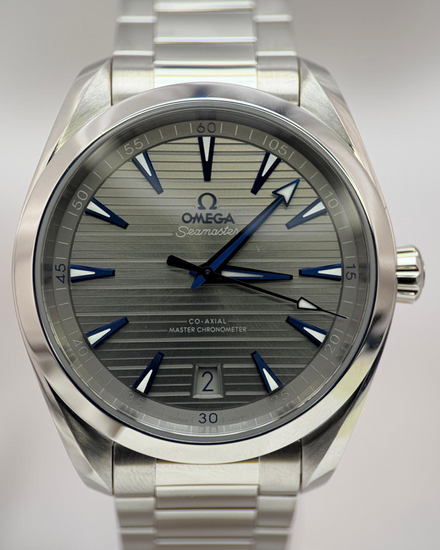 2018 Omega Seamaster Aqua Terra 150M 41MM Grey Dial Steel Bracelet (220.10.41.21.06.001)