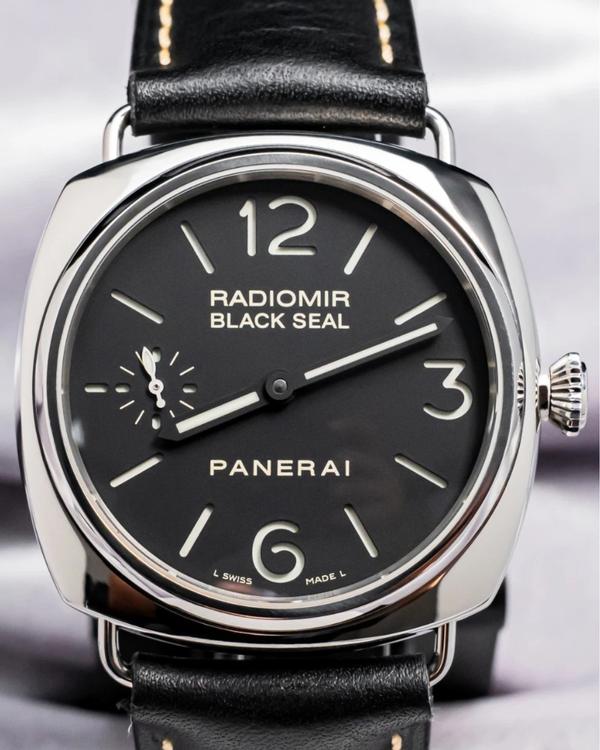 2005 Panerai Radiomir Black Seal 45MM Black Dial Leather Strap (PAM00183)