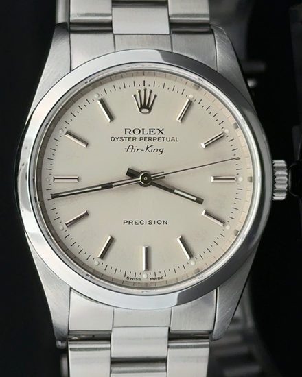 2000 Rolex Air-King 34MM White Dial Oyster Bracelet (14000)
