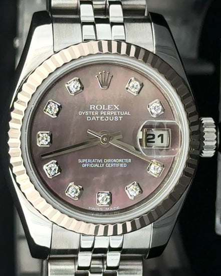 Rolex Lady-Datejust 26MM Mother of Pearl Dial Super Jubilee Bracelet (179174)