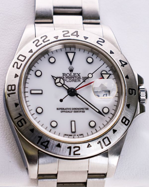 No Reserve - 1997 (U Serial) Rolex Explorer II "Polar" 40MM White Dial Oyster Bracelet (16570)