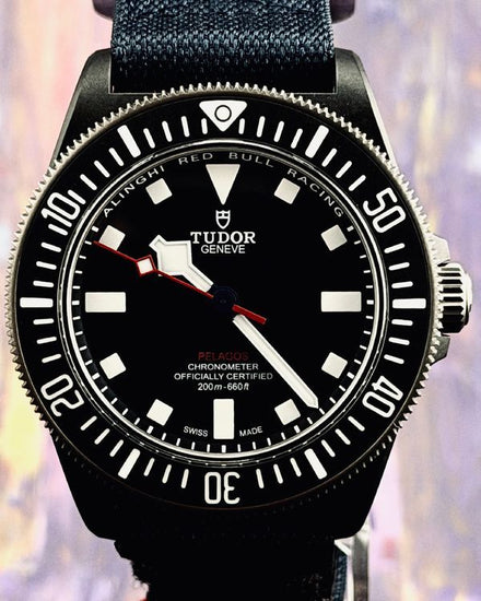 2025 Tudor Pelagos FXD "Alinghi Red Bull Racing Edition" 42MM Blue Dial Textile Strap (25707KN)