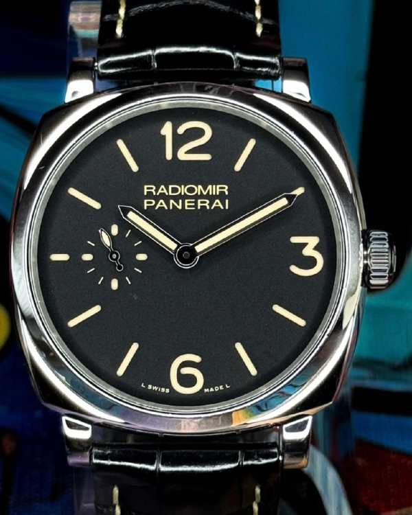 2015 Panerai Radiomir 1940 42MM Black Dial Leather Strap (PAM00512)