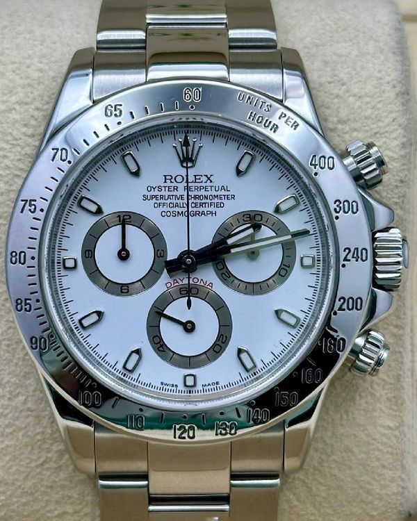 Rolex Cosmograph Daytona 40MM White Dial Oyster Bracelet (166520)