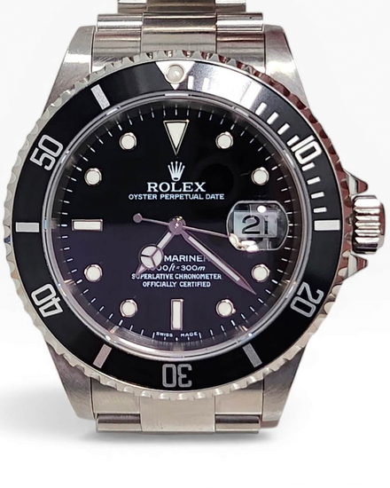 Rolex Submariner Date 40MM Black Dial Oyster Bracelet (16610)