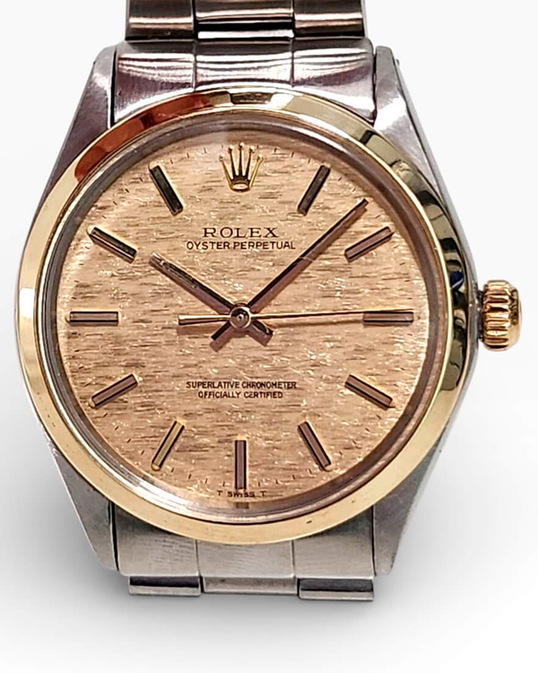 Rolex Oyster Perpetual 34MM Champagne "Mosaic" Dial Oyster Bracelet (5500)