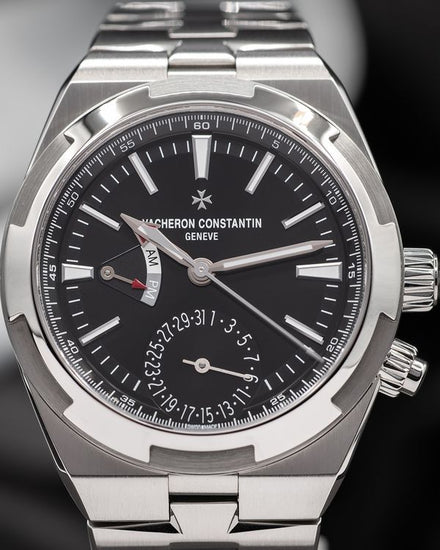 2021 Vacheron Constantin Overseas Dual Time 41MM Black Dial Steel Bracelet (7900V/110A-B546)