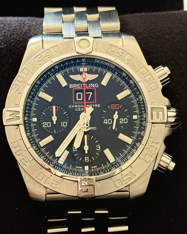 2012 Breitling Blackbird L.E. 44MM Blue Dial Steel Bracelet (A4436010/BB71/379A)