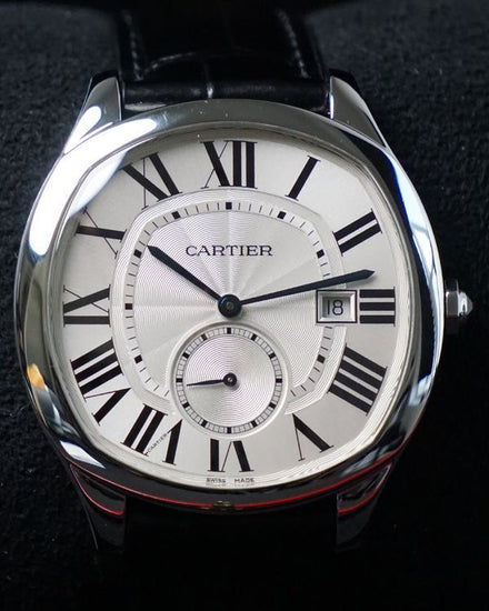 2020 Cartier Drive De Cartier 41MM Silver Dial Leather Strap (WSNM0015)