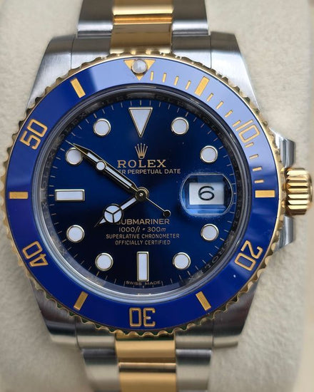 2016 Rolex Submariner Date "Bluesy" 40MM Blue Dial Two-Tone Oyster Bracelet (116613LB)