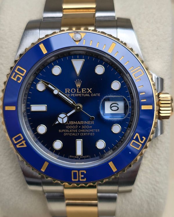 2016 Rolex Submariner Date "Bluesy" 40MM Blue Dial Two-Tone Oyster Bracelet (116613LB)
