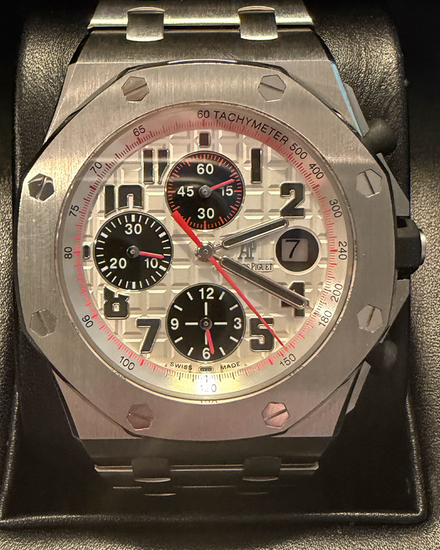 2014 Audemars Piguet Royal Oak Offshore Chronograph "Panda" 42MM White Dial Steel Bracelet (26170ST.OO.1000ST.01)