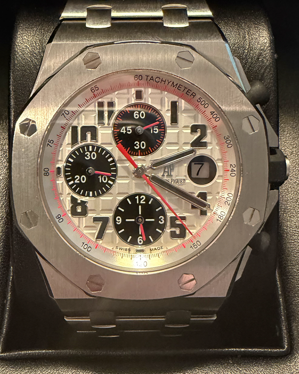 2014 Audemars Piguet Royal Oak Offshore Chronograph "Panda" 42MM White Dial Steel Bracelet (26170ST.OO.1000ST.01)
