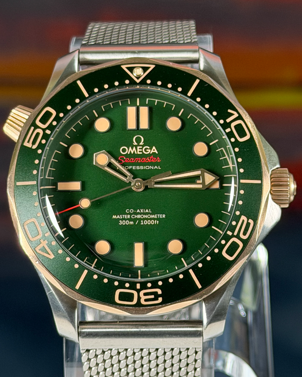 2024 Omega Seamaster Diver 300M 42MM Green Dial Titanium Bracelet (210.90.42.20.10.001)