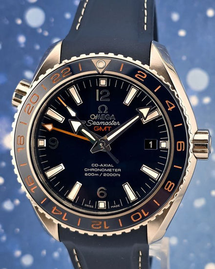 2020 Omega Seamaster Planet Ocean 600M "GoodPlanet" 43.5MM Blue Dial Rubber Strap (232.32.44.22.03.001)