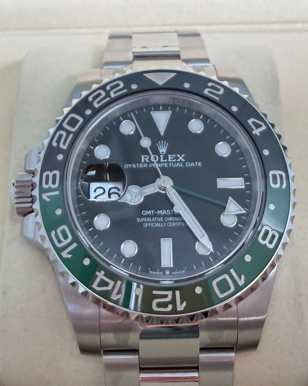 2025 Rolex GMT-Master II "Sprite" 40MM Black Dial Oyster Bracelet (126720VTNR)