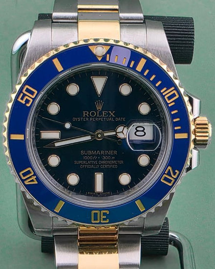 2015 Rolex Submariner Date "Bluesy" 40MM Blue Dial Two-Tone Oyster Bracelet (116613LB)