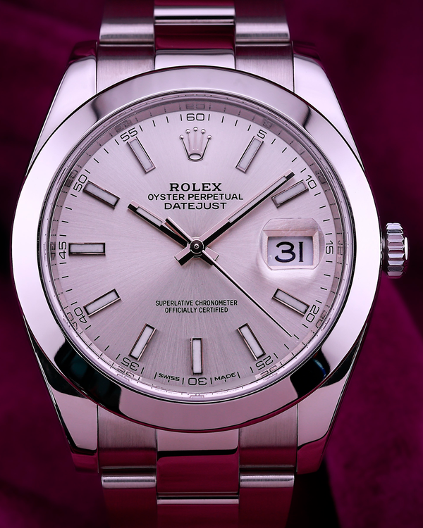 2023 Rolex Datejust 41MM Silver Dial Oyster Bracelet (126300)