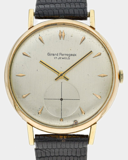 Girard Perregaux Vintage 1945 37MM Silver Dial Leather Strap (Cal. 27 BF 312)
