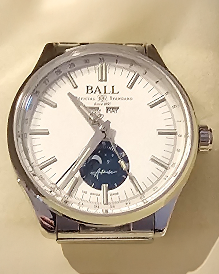 Ball Engineer II Moon Calendar L.E. 40MM White Dial Steel Bracelet (NM3016C-S1J-WH)