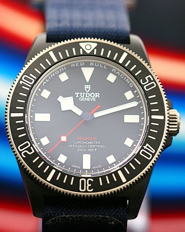 2023 Tudor Pelagos FXD "Alinghi Red Bull Racing Edition" 43MM Blue Dial Textile Strap (25707KN)
