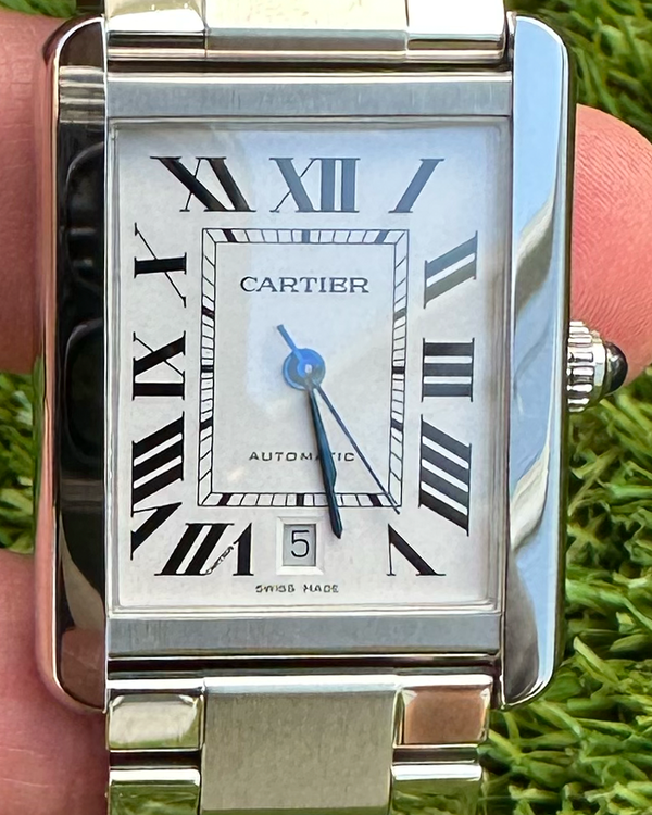 Cartier Tank Solo XL 31MM Silver Dial Steel Bracelet (W5200028)