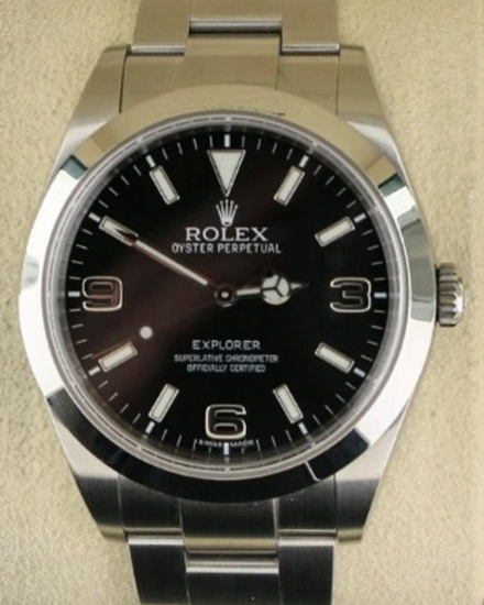 2011 Rolex Explorer 39MM Black Dial Oyster Bracelet (214270)