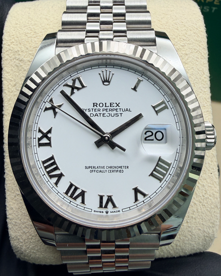 2023 Rolex Datejust 41MM White Dial Jubilee Bracelet (126334)