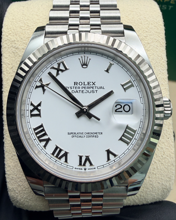 2023 Rolex Datejust 41MM White Dial Jubilee Bracelet (126334)