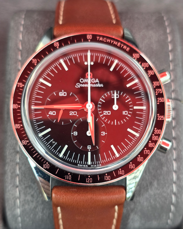 Omega Speedmaster Professional Moonwatch 39.7MM Black Dial Leather Strap (311.32.40.30.01.001)