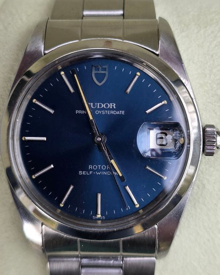 Tudor Prince Date 34MM Blue Dial Steel Bracelet (74000)