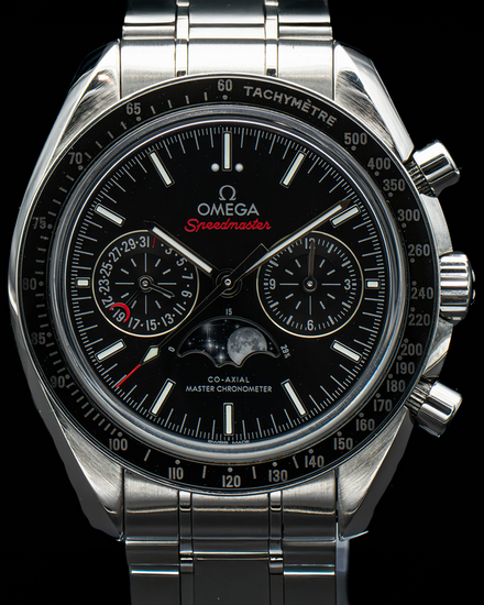 2023 Omega Speedmaster Moonphase 44.25MM Black Dial Steel Bracelet (304.30.44.52.01.001)