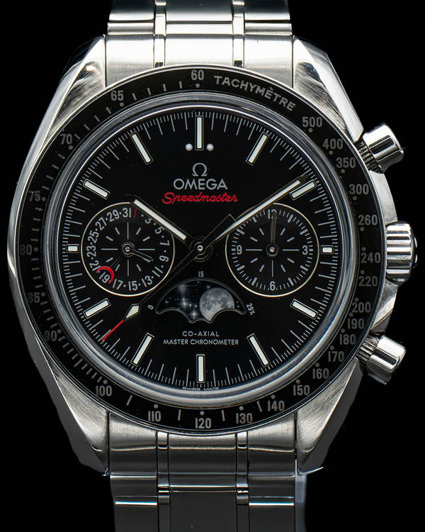 2023 Omega Speedmaster Moonphase 44.25MM Black Dial Steel Bracelet (304.30.44.52.01.001)
